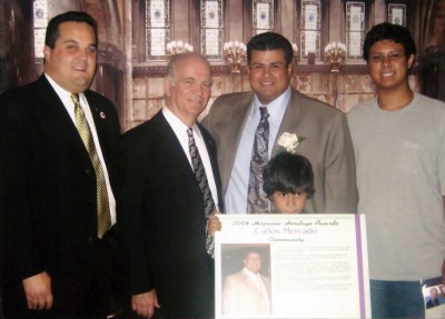 Senator Maltese, Councilman Como, Senpai Mercado and his sons